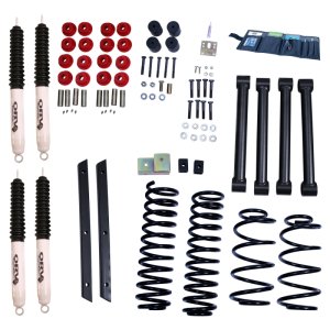 Jeep Wrangler Suspension Lift Kit - Rugged Ridge - 2 in. Lift - Black Powder Coated - `03-`06